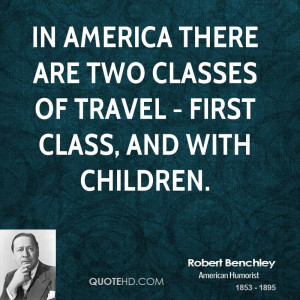 Robert Benchley Travel Quotes