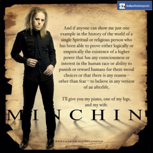 minchin atheist quotes