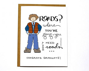 Graduation card - Back to the Future quote