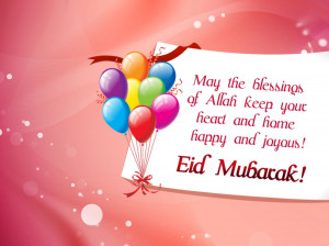 Eid ul-Fitr Mubarak wishes 2015 in english, hindi