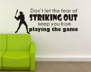 Vinyl Wall Quotes Home Decor Baseball Phrases Take Out