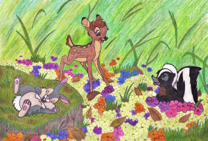 Bambi Thumper And Flower Spartandragon Deviantart