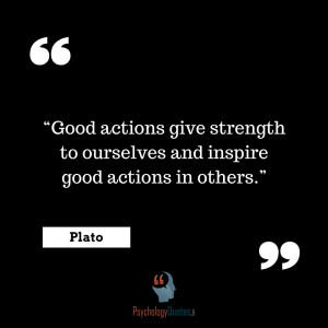 Good actions give strength to ourselves and inspire good actions in ...