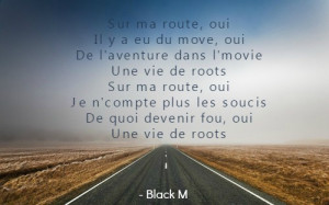 ... this image include: sur ma route, chemin, inspiration, Lyrics and song