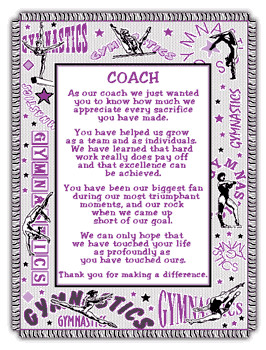 Gymnastics Coach Thank You Poems