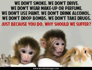 Against animal testing quotes