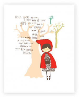 Little Red Riding Hood - Art Print | Presse-Papiers To get for Luci's ...
