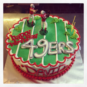 49ers birthday cake done by cristopher gonzales