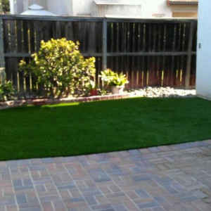 OmegaTurf Artificial Grass - Pavers and lawn...tiny, but mine and ...