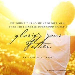 Let Your Light Shine – Bible Study of the Week