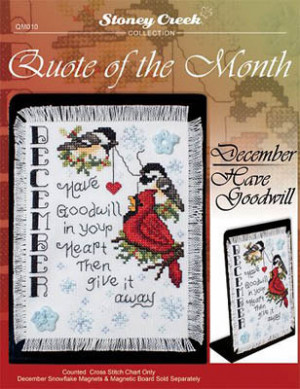 Quote of the Month December - Cross Stitch Pattern