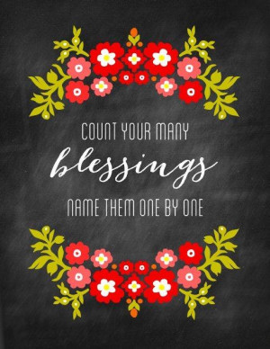 Count your many blessings