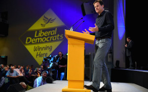 Nick Clegg's black shirt and chinos look - one of four costume changes ...