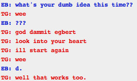 Cheshire: Well girlie i am the only one who stayed... *real wide grin*