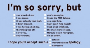 Searched Term: apology quotes