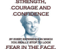 Eleanor Roosevelt quote-Look Fear i n the Face-Printable/Download ...