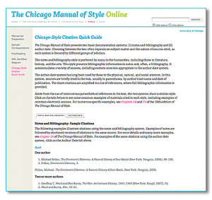 Chicago Style Format Example