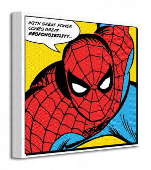 Spider-Man - Quote - Obraz na płótnie