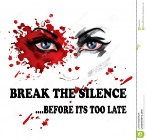 Stock Images: Break the silence for violence against women