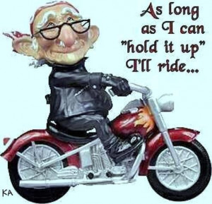 Old man biker
