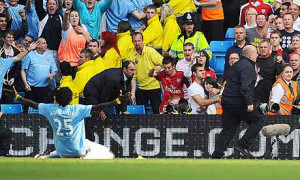 Why did Robin Van Persie celebrate against his former club Arsenal?