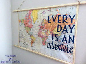 Thanks so much for checking out my DIY Travel Quote Map Art project ...
