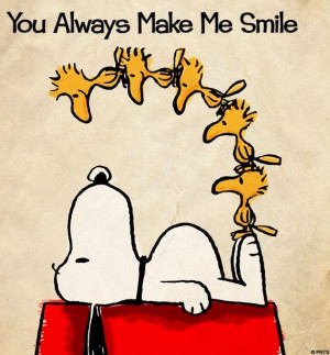 Smile quote via www.Facebook.com/Snoopy