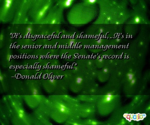 It's disgraceful and shameful , ... It's in the senior and middle ...