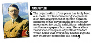 Mediaballs suggests this quote from Orwell is far more apt ...