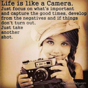 Life is life a camera #positive #quotes