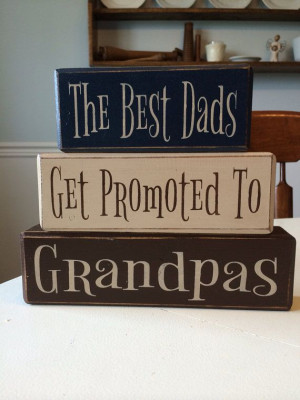distressed wood sign blocks father's day grandpa gift best dad's get ...