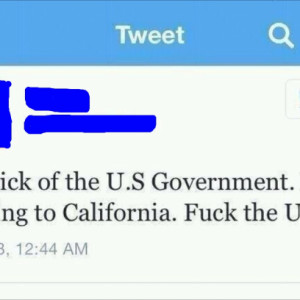 Moving To Califronia, The US Government Is No More !
