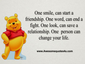 One Smile Can Start A Friendship
