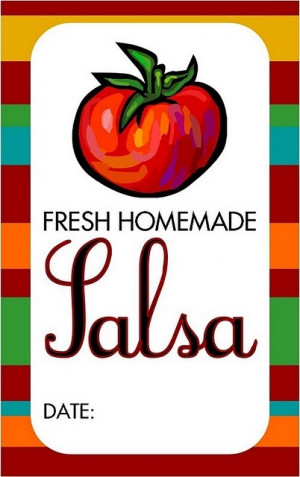 FREE Printable– Homemade Salsa Canning Jar Labels