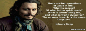 Johnny Depp Quote 1 Facebook Cover