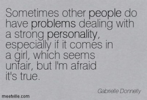 Gabrielle-Donnelly Quote strong personality