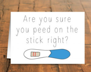 ... announcement card, new baby, congratulations, pregnant, funny card