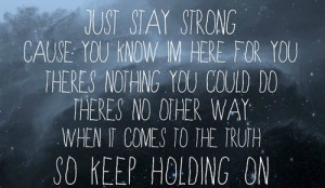 Keep Holding On Lyrics