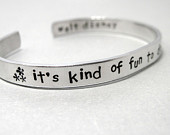 Walt Disney Quote Bracelet -It's Kind of Fun to Do The Impossible ...