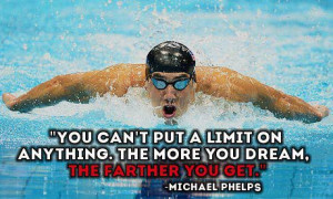 Swimming Quotes Michael Phelps Here is a quote by phelps that