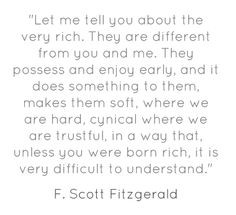 different treatment of Nick Carraway's observations in The Great ...