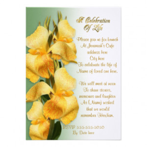 celebration of life party invitations
