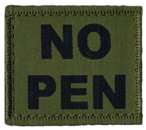 NO PEN (no penicillin) Velcro Patches – Subdued Green Official UBACS ...