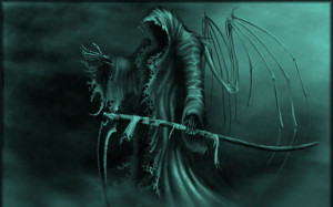 Dark - Grim Reaper War Scythe Reaper Fantasy Wallpaper