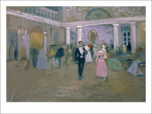 Ball at Larins an Illustration For Eugene Onegin by Alexander Pushkin