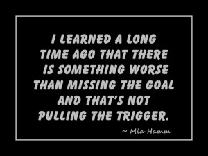 Mia Hamm Motivation Quote Wall Art Print 5x7