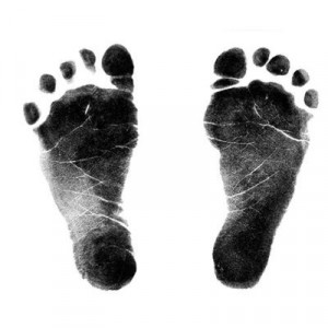 Cute Baby Girl Footprints