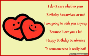 Happy Birthday in Advance: Early Birthday Wishes