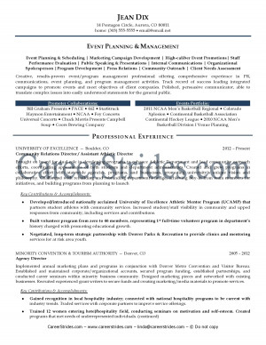 ResumeSamplesby NationallyCertified Resume Writer