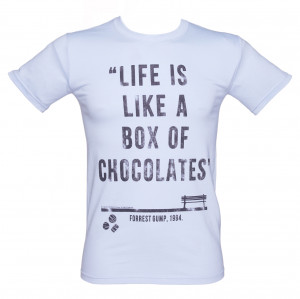 Men's Forrest Gump Box Of Chocolates Quote T-Shirt
